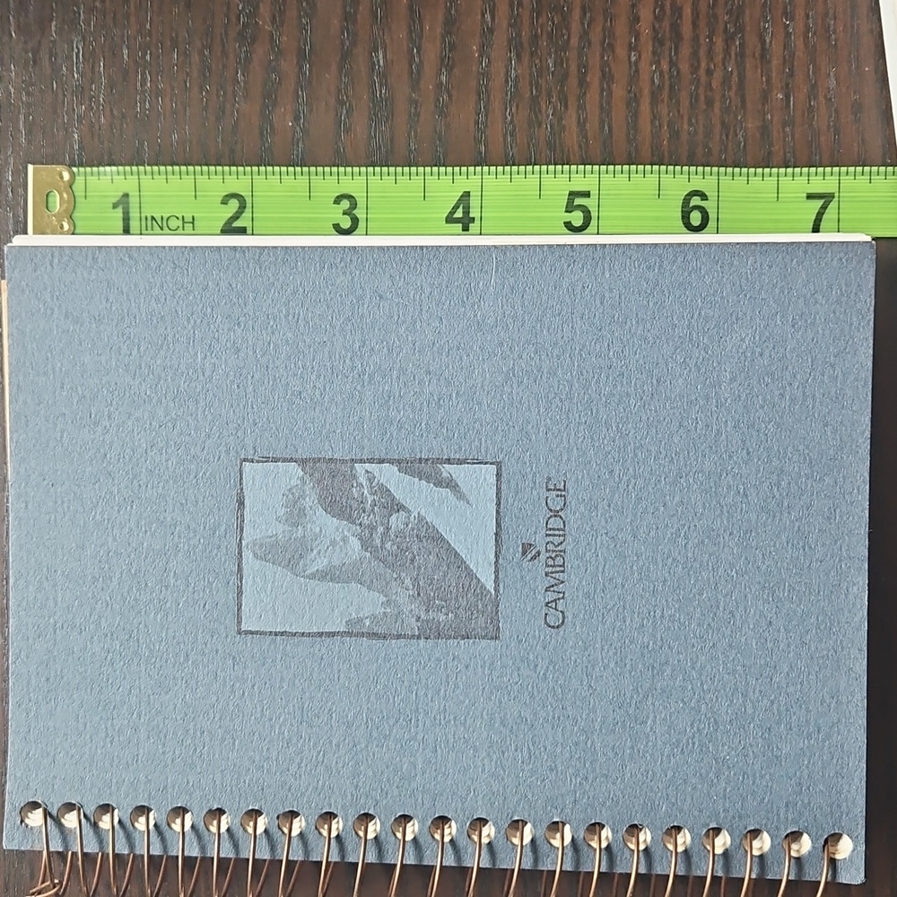 NEW. Cambridge Blue Spiral Notebook - Picture 2 of 9